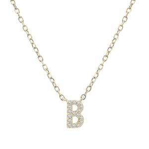 Diamond Classics(tm) 1/20ctw. Diamond Initial B Necklace