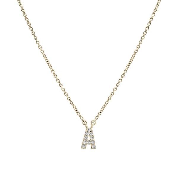 Diamond Classics(tm) 1/20ctw. Diamond Initial A Necklace