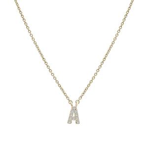 Diamond Classics(tm) 1/20ctw. Diamond Initial A Necklace