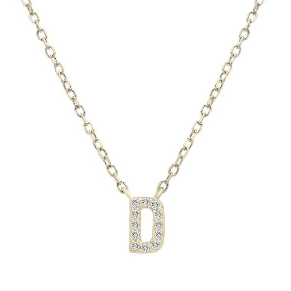 Diamond Classics(tm) 1/20ctw. Diamond Initial D Necklace