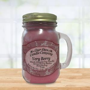 Our Own Candle Company 13oz. Very Berry Large Mason Jar Candle alternate view