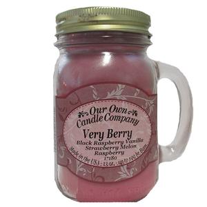 Our Own Candle Company 13oz. Very Berry Large Mason Jar Candle
