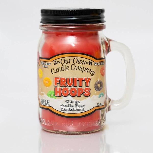 Our Own Candle Company Fruity Hoops Large Mason Jar