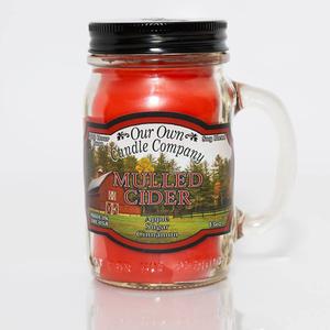 The Our Own Candle Company 13oz. Large Mason Jar Mulled Cider