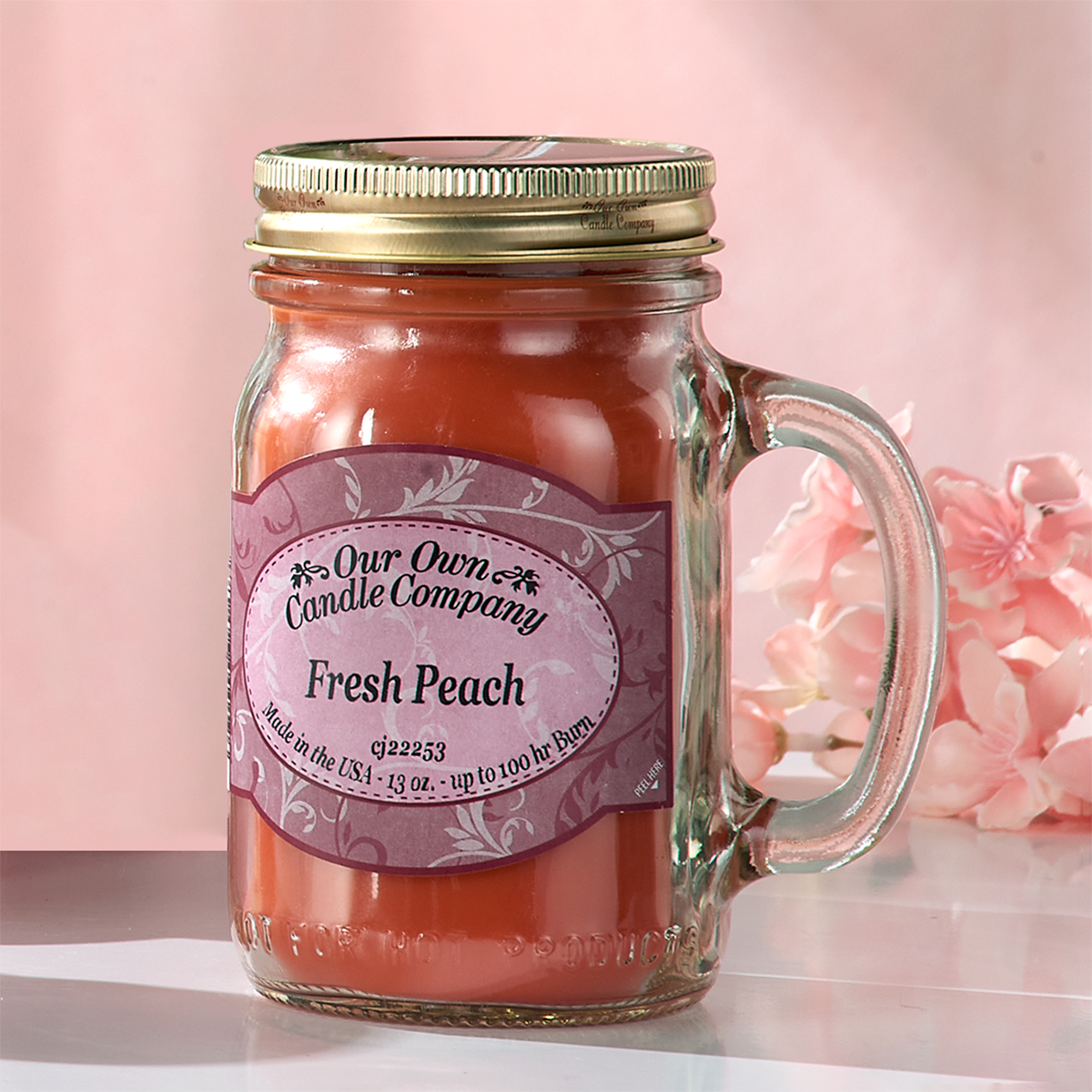 Our Own Candle Company Peach 13oz. Jar Candle