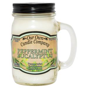 Our Own Candle Company 13oz. Large Mason Jar Peppermint Eucalypt