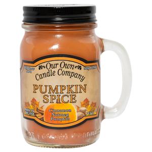 Our Own Candle Company 13oz. Pumpkin Spice Large Mason Jar Candle