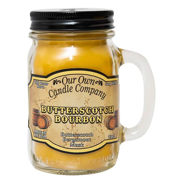 Our Own Candle Company 13oz Mason Jar Butterscotch Bourbon Candle