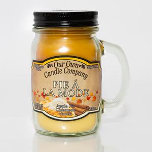 Our Own Candle Company Apple Pie Triple 13oz. Mason Jar Candle