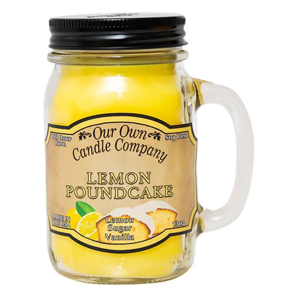 Our Own Candle Company Lemon Pound Cake 13oz. Mason Jar Candle