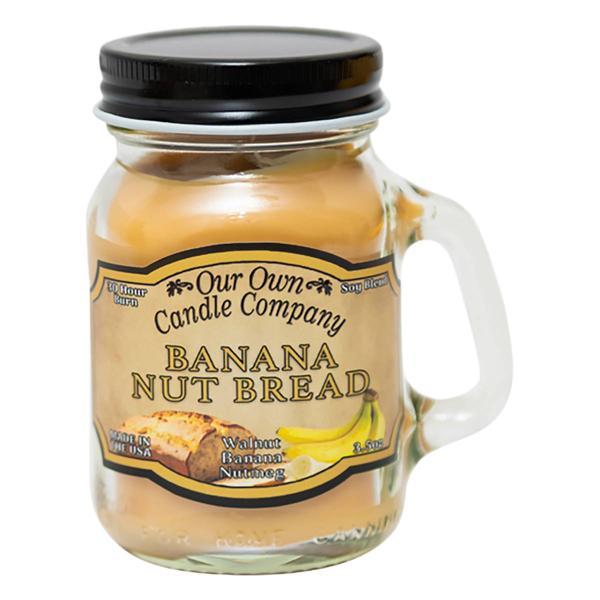 Our Own Candle Banana Nut Mini Mason Jar 3.5 oz. Jar Candle
