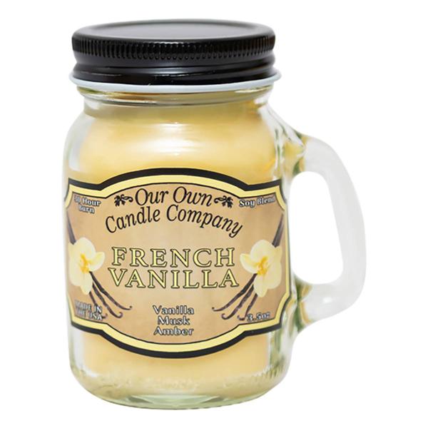 Mini Mason Jar French Vanilla 3.5oz. Jar Candle