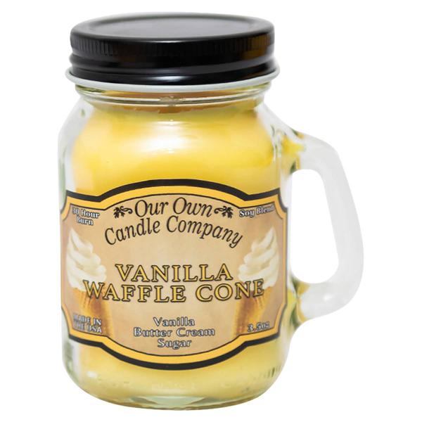 Our Own Candle Company 3.5oz. Vanilla Waffle Cone Mason Candle