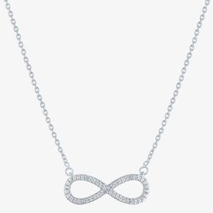 Nova Star(R) Sterling Silver Lab Grown Diamond Infinity Pendant