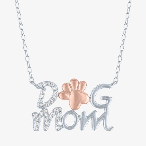 Nova Star(R) Lab Grown Diamond Dog Paw Mom Necklace