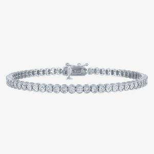 Nova Star(R) Sterling Silver Lab Grown Diamon Tennis Bracelet