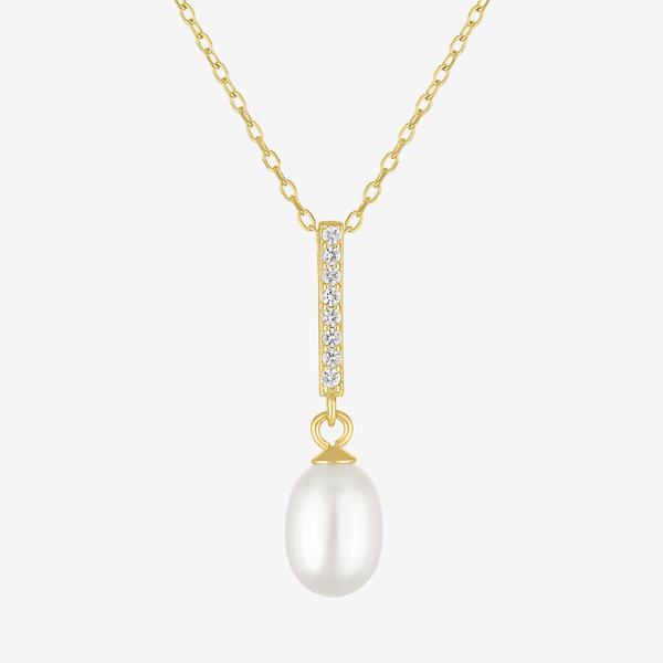 Gemstone Classics(tm) Lab Grown Sapphire Pearl Pendant & Earring Set alternate view