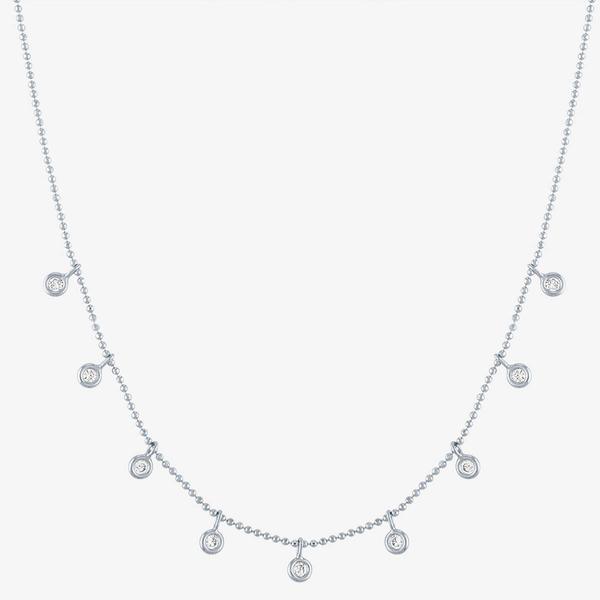 Nova Star(R) Lab-Grown Diamond Dangle Bezel Necklace