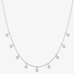 Nova Star(R) Lab-Grown Diamond Dangle Bezel Necklace