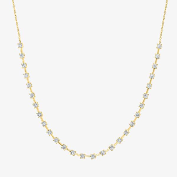Nova Star(R) Gold Lab Grown Diamond Tennis Necklace