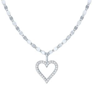 Nova Star(R) 1/10ctw. Lab Grown Diamond Heart Pendant Necklace
