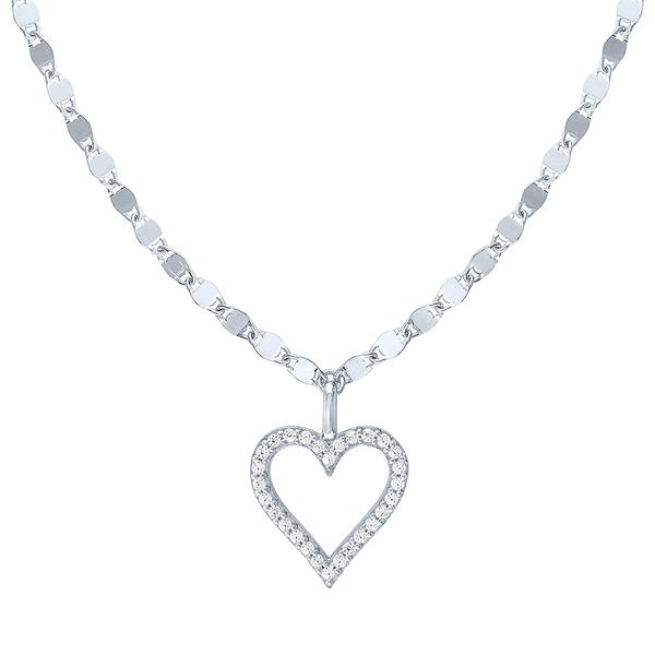 Nova Star(R) 1/10ctw. Lab Grown Diamond Heart Pendant Necklace