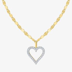 Nova Star(R) 1/10ctw. Lab Grown Diamond Heart Pendant Necklace