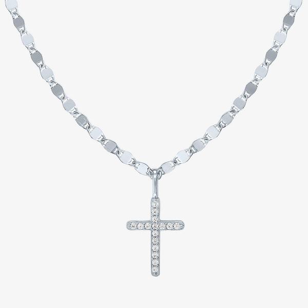 Nova Star(R) 1/10ctw. Lab Grown Diamond Cross Pendant Necklace