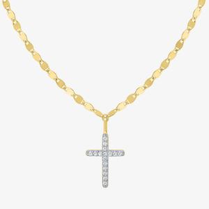 Nova Star(R) 1/10ctw. Lab Grown Diamond Cross Necklace