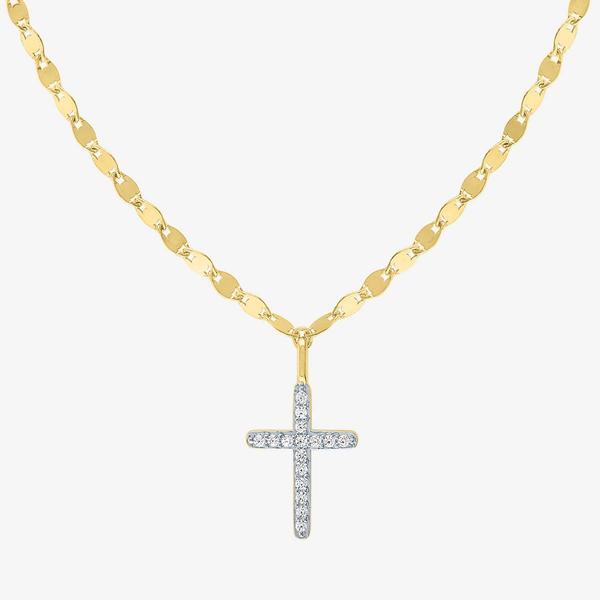 Nova Star(R) 1/10ctw. Lab Grown Diamond Cross Necklace