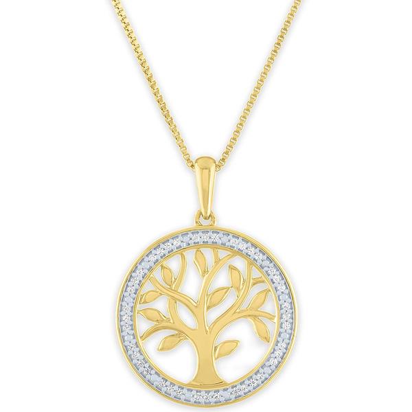 Nova Star(R) Lab Grown Diamond Tree of Life Pendant Necklace