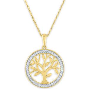 Nova Star(R) Lab Grown Diamond Tree of Life Pendant Necklace