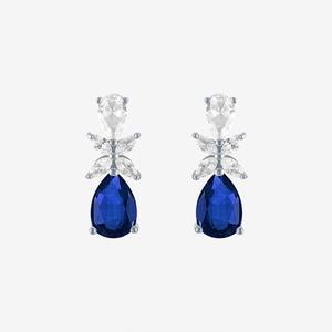 Gemstone Classics(tm) Lab Grown Sapphire Pear & Marquise Earrings alternate view