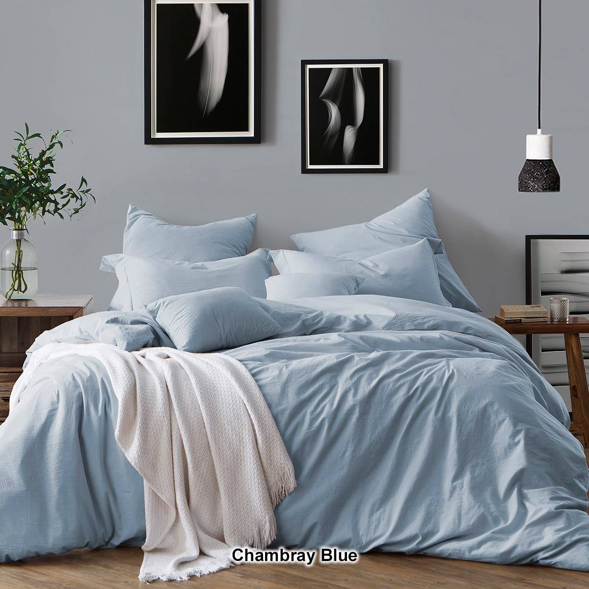 Cathay(R) Swift Home(R) Chambray Duvet Cover Set