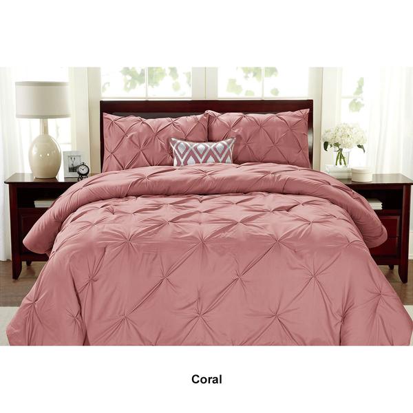 Swift Home Stylish Pinch Pleated 3pc. Comforter Set alternate view