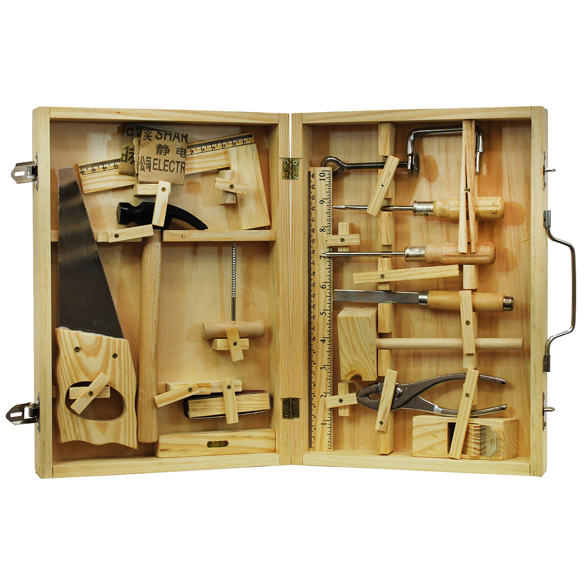 Homeware 16pc. Metal Tool Kit With Wood Box