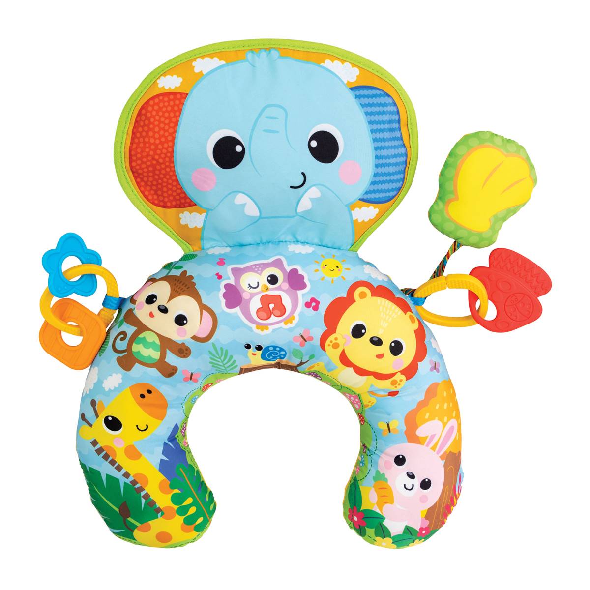 WinFun Jungle Fun Tummy Time Pillow