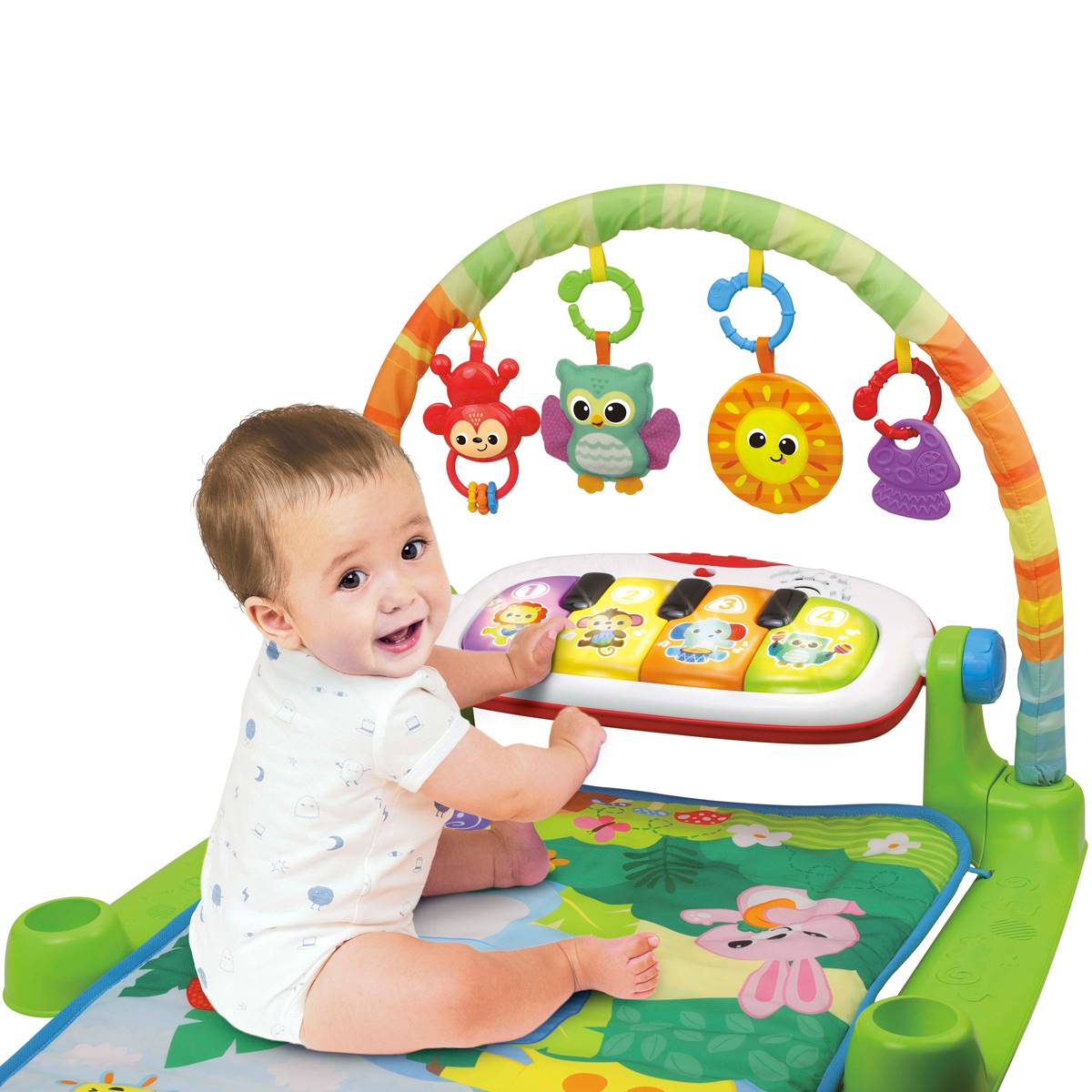 WinFun Jungle Pals Kick 'N Play Musical Gym