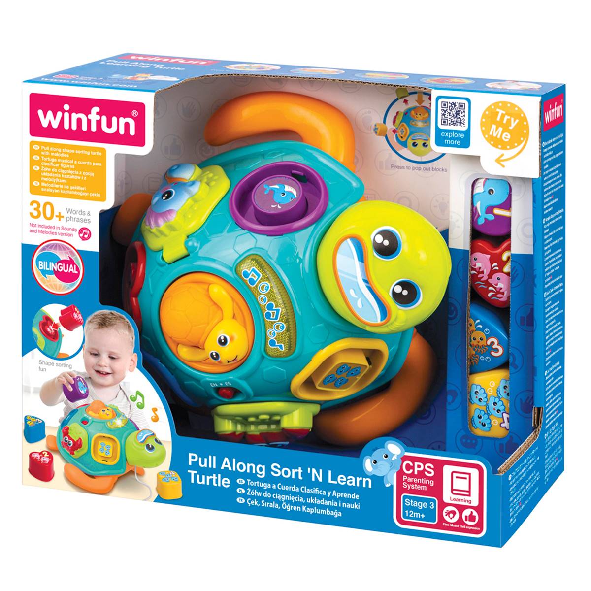 WinFun Pull Along Sort 'N Learn Turtle