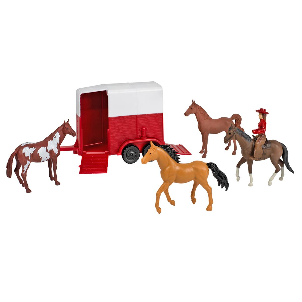 New Ray Valley Ranch Dodge Vintage Pick-Up & Horse Trailer Set