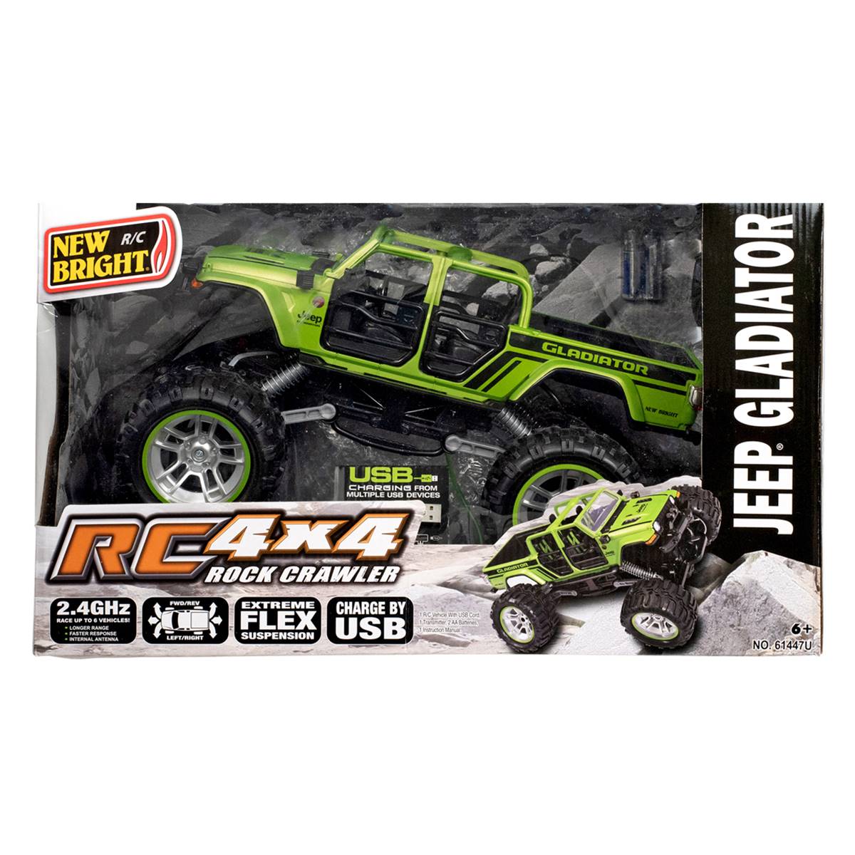 New Bright R/C 4x4 Jeep Gladiator Rock Crawler