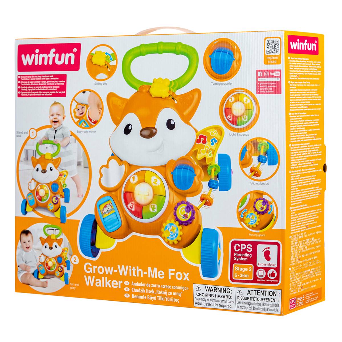 WinFun Grow-With-Me Fox Walker