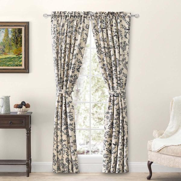 Ricardo(R) Waverly Gardens Tailored Panel Pair with Tiebacks alternate view