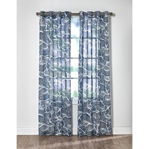 Oasis Grommet Print Sheer Indoor/Outdoor Panel Curtain
