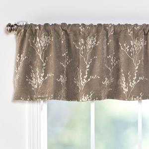 Zen Twig Rod Pocket Jacquard Valance