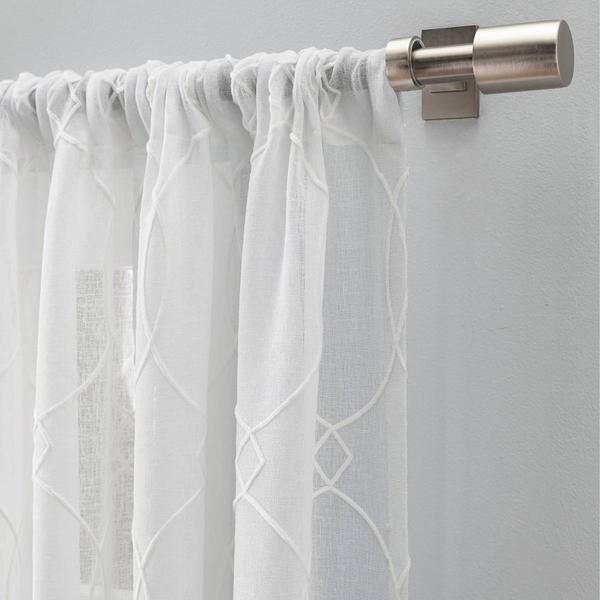 Haley Embroidered Sheer Curtain Panel alternate view