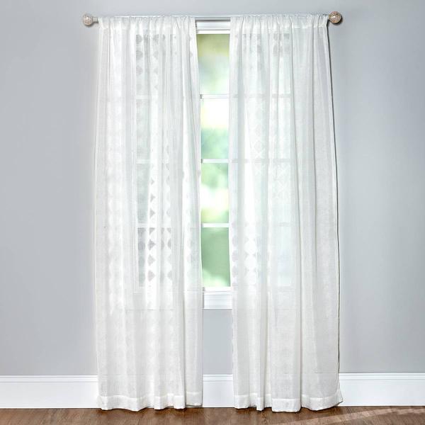 Alicia Textured Sheer No Header Panel Curtain alternate view
