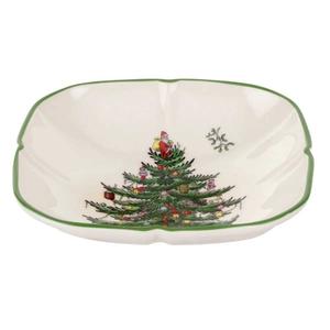 Spode Christmas Tree Sculptured Square Dish alternate view