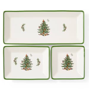 Spode Christmas Tree 3pc. Nesting Trays