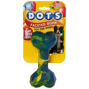 6in. Dots Geo Bone Dog Toy